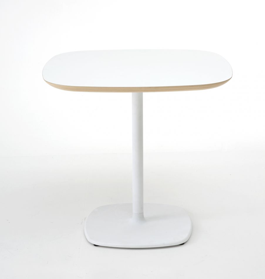 Tavolino bar design BLOUM – h. 74, Colore Bianco, Dimensione del piano  70x70 cm - Minorprezzo